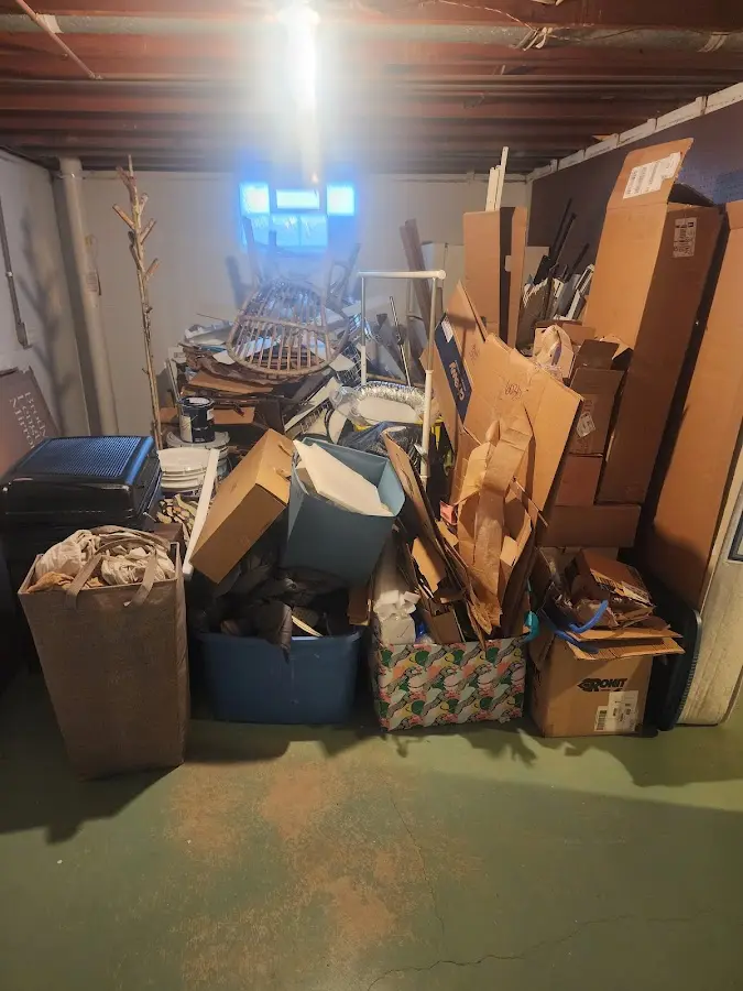 Roll-off dumpster container at job site for 2 Yard Dumpster Rental in Fort Irwin